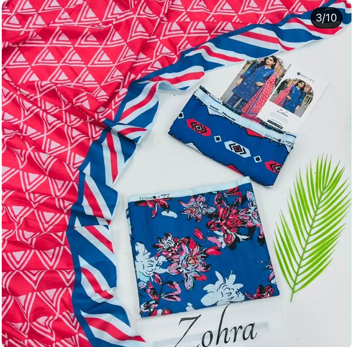 Motifz Zohra Unstitch 3-Piece Digital Printed Khaddar Suit – Winter Collection